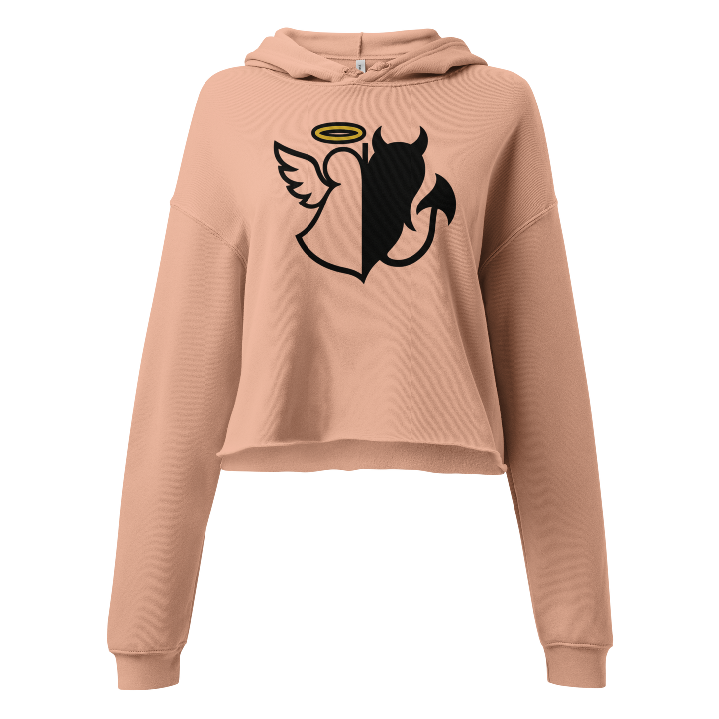 Crop Hoodie With Our Angel/ Devil Design