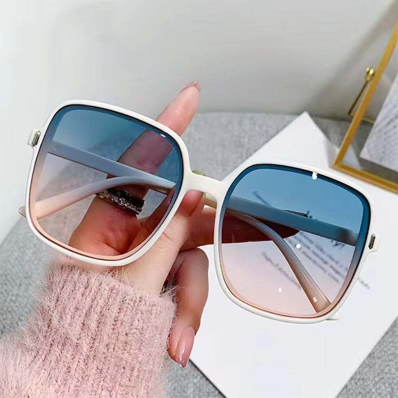 New Oversized Rectangle Sunglasses Women'S Fashion Square Sun Glasses Men'S Classic Vintage Eyewear UV400 Oculos De Sol