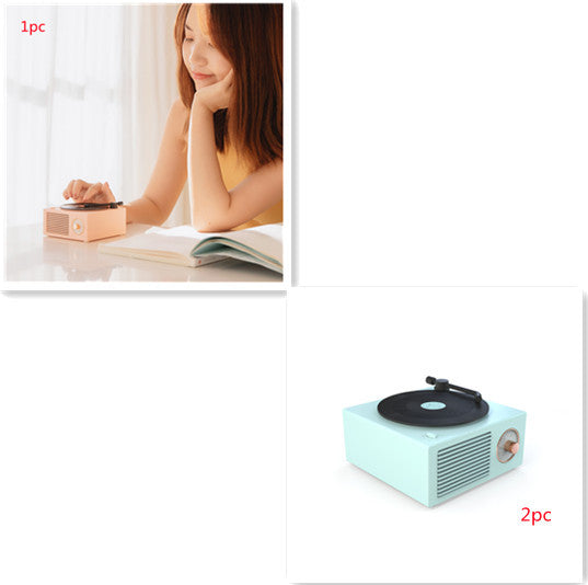 Wireless mini portable retro phonograph Bluetooth-compatible speaker